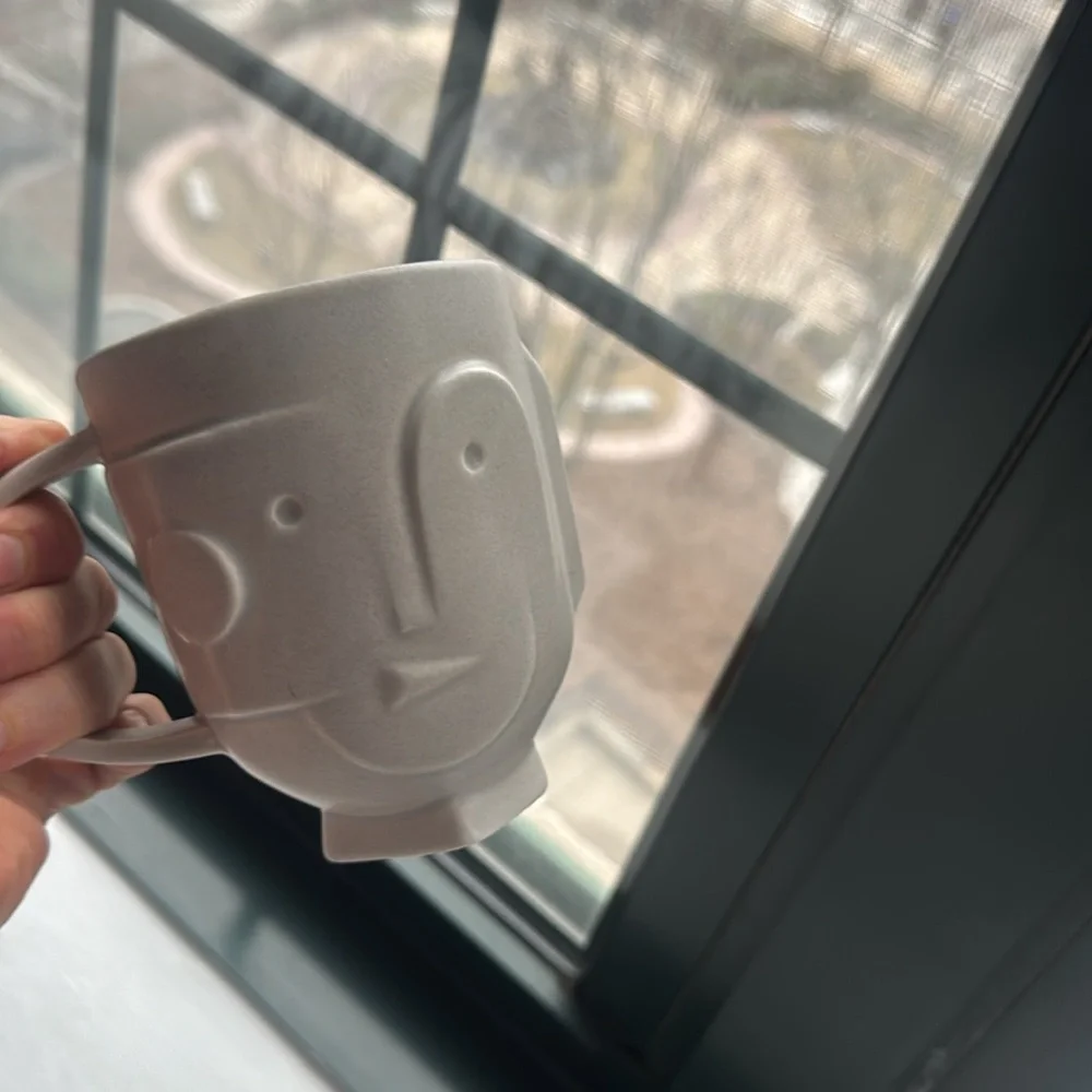 Utopia two-faced modern mug Mug by Jonathan Adler